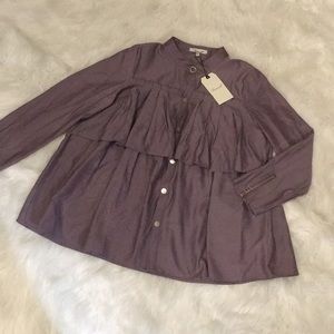 Purple button up shirt